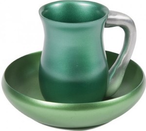 Yair Emanuel Aluminum Mayim Achronim Set Green