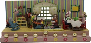 Ceramic Hanukah Candles - Girls Room Menorah