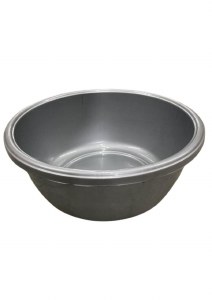 Plastic Round Wash Bowl Gray