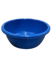 Plastic Round Wash Bowl Blue