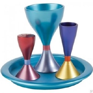 Yair Emanuel Havdallah Set Anodized Aluminum Multicolor