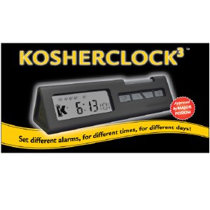 KosherClock 3 for Weekdays, Shabbos & Yom Tov and Travel