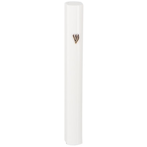 3-Pack Aluminum Mezuzah Cases - Weatherproof Door Mezuzah With Peel & Stick Mounting