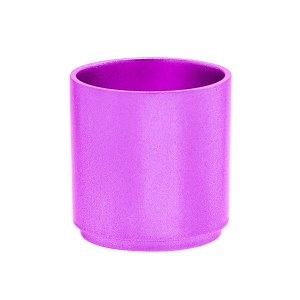 Yair Emanuel Anodized Aluminum Tea Light Single Candle Holder Modular Stackable Pink