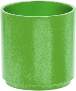 Yair Emanuel Anodized Aluminum Tea Light Single Candle Holder Modular Stackable Green
