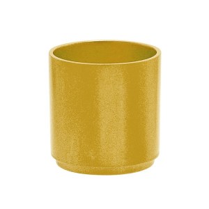 Yair Emanuel Anodized Aluminum Tea Light Single Candle Holder Modular Stackable Gold