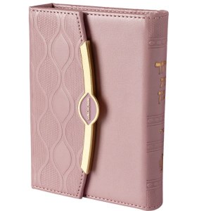 Eis Ratzon Siddur with Tehillim Faux Leather Pearl Style Magnet Closure Small Size Pink Ashkenaz