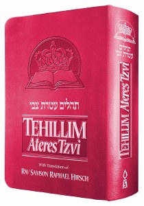 Tehillim Ateres Tzvi Pink Flexible Leatherette
