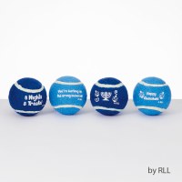 Chewdaica Dog Tennis Balls Chanukah Design Set of 4