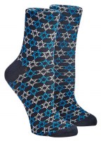 Additional picture of Star of David Adult Crew Socks Shoe Size 8-12