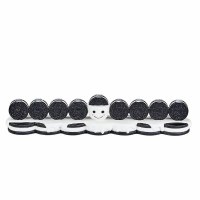 Resin Candle Menorah Hand Painted Cookies Design 12"