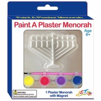 Paint a Plaster Menorah Design