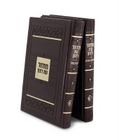Machzor Eis Ratzon 2 Volume Slipcased Set Faux Leather Mosaic Design Brown Ashkenaz [Hardcover]