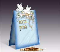 Birchas Hamazon Stand Up BiFold - Birds - Edut Mizrach