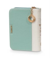 Siddur Eis Ratzon with Tehillim Faux Leather Zippered 2 Tone Design Gold Charm Ashkenaz Mint