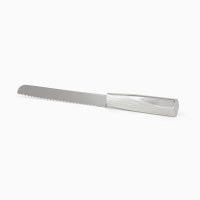 Challah Knife Silver Plated Linya Style Serrated Blade by Hazorfim