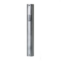 Aluminum Mezuzah Case Silvery Grey with Dotted Design and Shin 12cm