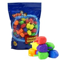 Plastic Dreidels Medium Size Assorted Colors 100 Pieces Bulk Pack