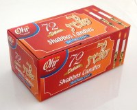 Deluxe Shabbos Candles 4 Hour - 72 Pack