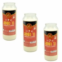 7 Day Memorial Candle in Glass Cup 3 Pack