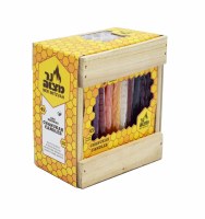 Honey Comb Chanukah Candles - Multi Colored