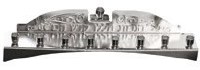 Nickel Plated Candle Menorah