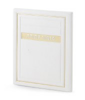 Faux Leather Mizmor Lesoda BiFold Frame Design White [Hardcover]