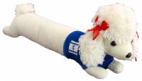 Long Poodle with Israeli Flag on Blue Sweater