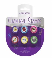 Colorful Ink Stamps Chanukah Theme 6 Pack