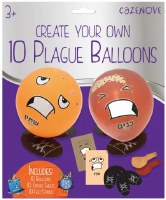 Additional picture of Passover 10 Plagues Balloons Do It Yourself Craft Kit 10 Pack