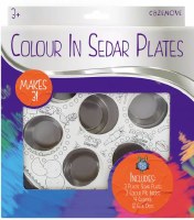 Additional picture of Passover Seder Plate Colour Your Own Craft Kit 3 Pack