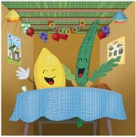 Sukkot Mosaic Diamond Art Decoration Craft Set 11" x 14"