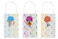 Purim Gift Bag Medium Size Treat Bags Megillah, Clown, Hamentash Character Design 3 Pack