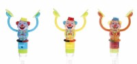 Clapping Hands Clown Noise Maker Fillable Bottom Assorted Colors Single Piece 8"