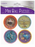 Chanukah Mini Ball Puzzle Game Party Favor 4 Pack