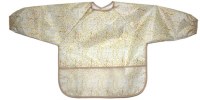 Polyester Passover Baby Bib with Sleeves Matza Design Size Large