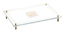 Lucite Challah Board Raised Classic 2.0 Design Gold