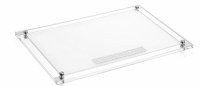 Lucite Menorah Tray Classic 2.0 Style Silver 11" x 16"