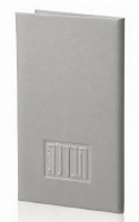 Faux Leather Havdalah Booklet Hebrew Silver 5" x 8" [Hardcover]