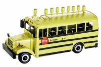 Metal Candle Menorah School Bus Theme