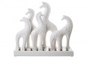 Ceramic Candle Menorah Zebra Family Design