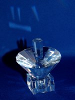 Crystal Dreidel Umbrella Design with Stand Clear