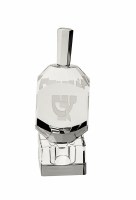 Crystal Dreidel Nugget with Stand Clear