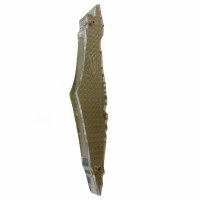 Lucite Mezuzah Case Israel Map Design Gold 12cm