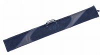 Additional picture of Faux Leather Lulav Holder Fur Looped Design Navy 52"