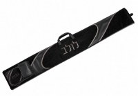 Additional picture of Faux Leather Lulav and Esrog Holder Fur Looped Design Black 52"