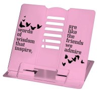 Metal Tabletop Shtender Small Size Pink English Words of Wisdom Design