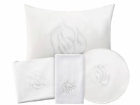 Faux Leather Pesach Set 4 Piece Regal Design White