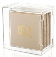 Lucite Suspended Bencher Holder Includes Set Of 6 Faux Leather Square Gold Zemiros Ashkenaz 6" [Hardcover]