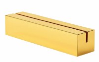 Lucite Card Holder Base Gold 5" x 3mm